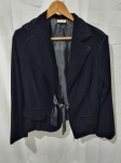 Blazer, casaco em veludo azul marinho. Tam: M.