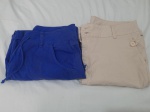 Lote de 2 bermudas da marca Authentic Flocos, tam: 44. Peças com marcas de guardado.