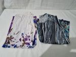 Lote de 2 camisas de malha. Tam: G.