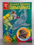 Gibi antigo 20.000 Léguas Submarinas . Inclui também O Fiel Companheiro neste gibi. Coleção Clássicos da Disney (Edição rara), Nº 11, 1969, Editora Abril. Tamanho do gibi: 27.7cmx20.5cm.