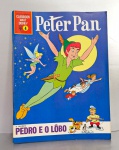 Gibi antigo Peter Pan. Inclui também Pedro e o Lôbo neste gibi. Coleção Clássicos da Disney (Edição rara), Nº 4, 1969, Editora Abril. Tamanho do gibi: 27.7cmx20.5cm.