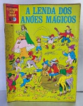 Gibi antigo  A Lenda dos Anões Mágicos. Coleção Clássicos da Disney (Edição rara), Nº 19, 1970, Editora Abril. Tamanho do gibi: 27.7 cm x 20.5 cm.