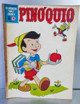 Gibi antigo Pinóquio. Coleção Clássicos da Disney (Edição rara), Nº 18, 1970, Editora Abril. Tamanho do gibi: 27.7 cm x 20.5 cm.