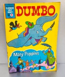 Gibi antigo Dumbo e Mary Poppins. Coleção Clássicos da Disney (Edição rara), Nº 9, 1969, Editora Abril. Tamanho do gibi: 27.7 cm x 20.5 cm.