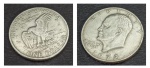 Moeda de um dolar. One Dollar. U.S.A, 1972. Liberty. B_61. Diâmetro: 38 mm.