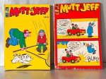 Lote com 2 gibis antigos Mutt & Jeff, Nº 2 e 5, 1970 e 1971, Saber S/A. 20 x 14 cm