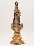 Imagem de Nossa Senhora da Conceição em madeira policromada. Portugal, século XVIII-XIX. Altura: 50 cm.