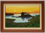 JAIZA ATHAYDE - Enseada de BOtafogo - ost - assinado no c.i.d. Medidas da tela: 40 cm x 60 cm. Medida da moldura: 55 cm x 75 cm.