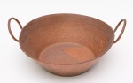 Antigo tacho de cobre. Diâmetro: 27 cm. Altura: 8 cm.
