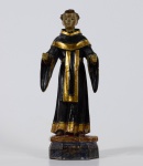 Imagem em madeira policromada. Brasil, século XIX. Altura: 24 cm.