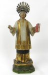 Imagem de Santo Inácio em madeira policromada. Brasil, século XIX. Altura: 26 cm.