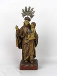 Imagem de Santo Antônio em madeira policromada. Brasil, século XVIII. Altura: 34 cm.