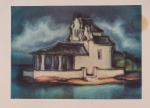 4 gravuras/impressão iguais reproduzindo obra "Igreja do Bonfim de Angra dos Reis" de 1975 do artista FRANK SCHAEFFER. Apresentam manchas, rasgos e faltas de pedaços nas bordas das impressões. Medidas de cada folha: 70cm x 90cm. Sem moldura.