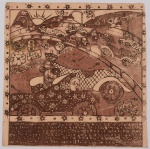 NANÁ VIEGO (Cuba 1928 - Rio 2011) - Gravura com desenho a lápis no verso. Sem assinatura. Medidas: 30 cm x 29 cm. Sem moldura.