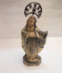 Imagem de Nossa Senhora das Dores em madeira policromada. Portugal, século XIX. Altura 23 cm.