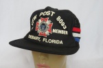 MILITARIA - BONÉ de VETERANO DE GUERRA (MEMBRO VITALÍCIO) - VFW POST 8093 - LIFE MEMBER DEBARY, FLORIDA.