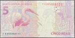 C-344 - Cédula de 5 Reais 2018 - FK - Guardia/Goldfajn - Flor de Estampa