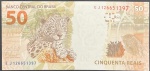 C-358 - Cédula de 50 Reais 2014 - EJ Série 1266 - Levy/Tombini - Apenas 576.000 - Cédula dificil de encontrar - Flor de Estampa