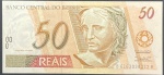 C-317 - Cédula de 50 Reais 1999 - 1ª Família Flor de Estampa - BA 6163 - Malan/Fraga - 2ª Chancela