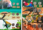 Lance Livre - Álbum de Moedas da FAUNA BRASILEIRA completo - Lista de moedas: 100 Cruzeiros Peixe Boi 92 e 93, 500 Cruzeiros Tartaruga Marinha 92 e 93, 1000 Cruzeiros Acará 92 e 93, 5 Cruzeiros Reais Arara 93 e 94, 10 Cruzeiros Reais Tamanduá 93 e 94, 50 Cruzeiros Reais Onça Pintada 93 e 94 e 100 Cruzeiros Reais Lobo Guará 93 e 9  - Total 14 Moedas - Moedas circuladas Soberbas.