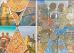 Portugal - Álbum com 20 Moedas de Portugal sem repetição - Coleção Planet Coins - Novo e Belissimo álbum com 20 Moedas de Portugal iniciando com Réis e finalizando com Euros - Circuladas