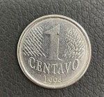 Moeda de 1 Centavo 1994 - 1º Familia do Real - Sob/FC