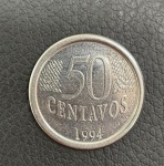 Moeda de 50 Centavos 1994 - 1º Familia do Real - Soberba