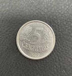 Moeda de 5 Centavos 1997 - 1º Familia do Real - Sob/FC