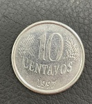 Moeda de 10 Centavos 1997 - 1º Familia do Real - Sob/FC