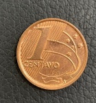 Moeda Rara de 1 Centavo 1998 - 2º Familia do Real - Flor de Cunho