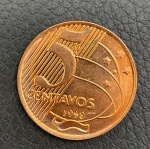 Moeda Rara de 5 Centavos 1998 - 2º Familia do Real - Flor de Cunho