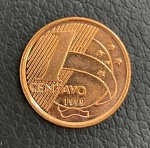 Moeda Rara de 1 Centavo 1999 - 2º Familia do Real - Flor de Cunho