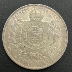 Moeda do Brasil - 2000 Réis 1889 - 25.5g - Prata - 3º Sistema - 4º Tipo - MBC+