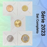 Set do Real 2023 FC completo e no Coin Holder - 5/10/25/50 Centavos + 1 Real