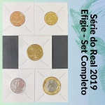 Set do Real 2019 - Efigie FC completo e no Coin Holder - 5/10/25/50 Centavos + 1 Real