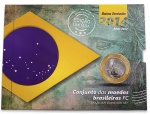 Blister com 5 Moedas Real 2014 ANO RARO Flor de Cunho - Edição Limitada e numerada