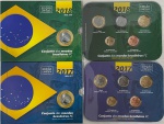 02 Blisters com 5 Moedas Real 2017 e 2018 Flor de Cunho - Edição Limitada e numerada