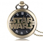 Lance Livre - Relógio de Bolso Retrô STAR WARS - Serve como colar, Pingente -  Design único e diferenciado. Este relógio de bolso é funcional e pode ser usado como um colar ou pingente, tornando-o um acessório versátil para qualquer roupa, também pode ser usado como decoração. Cor - Ferro envelhecido. Obs: Para abrir apertar o pino, para ajustas as horas puxar o pino.