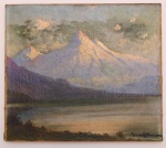 QUADRO - RAMOS CATALAN (Chile 1888 - 1964) - Tela retratando paisagem. Med. 41x45 cm.