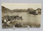 Antiga e Rara Foto Postal - Representando Fotografia de LAC D'ANNECY - 1437 TALLOIRES Vue Generale et Massif des Bauges - Medida: 14 x 9 cm.