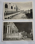 Lote com 2 antigas Fotos-Postais - Representando - Venezia -1953 - Ediz V. F. Sem uso - Medida: 14 x 9 cm.