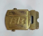 Antiga fivela rolete - Petrobras - Metal - Medida: 5,5 cm x 4,5 cm.