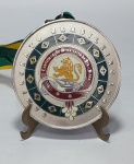 Linda, grande e pesada medalha comemorativa - Campeonato Brasileiro de Jiu-Jitsu - Ano: 1998  - Confederação Brasileira de Jiu-Jitsu - Metal prateado com detalhes esmaltados - Medida: 90 mm de diâmetro x 5 mm de espessura. Peso: 250 gramas.