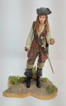 NECA 2006 - Lindo boneco Action Figure - Elizabeth Swann - Piratas Do Caribe 2 - Serie 2 - Disney - Articulado - Acompanha espada - Medida: 18 cm de altura. OBS: Necessita de restauro, os pinos de encaixe dos pés na base estão quebrados. Conforme fotos.