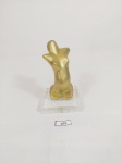 Escultura corpo de mulher em bronze com base em acrilico . mede 10 cm altura