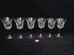 6 taças de aperitivo com lapidação cachos uva mede 11,5 cm x 6