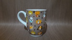 Caneca em Cerâmica-Dogs-Hauskraft, 350 ml, origem Indonésia. R1375