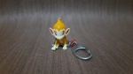 Chaveiro Pokémon-Chimchar,original 13,5 cm, boneco medindo 4 cm. R1280