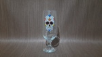 Taça de Vidro-Caveira Mexicana 330ml, 17 cm de altura (com o pé da taça) X 5,5 de diâmetro, 12 cm de altura (Tulipa). R1437