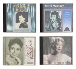 Lote contendo quatro CDs importados e ou não, das cantoras alemãs CATERINA VALENTE, MARIKA ROKK, FRITZI MASSARY e MARLENE DIETRICH. Usados.